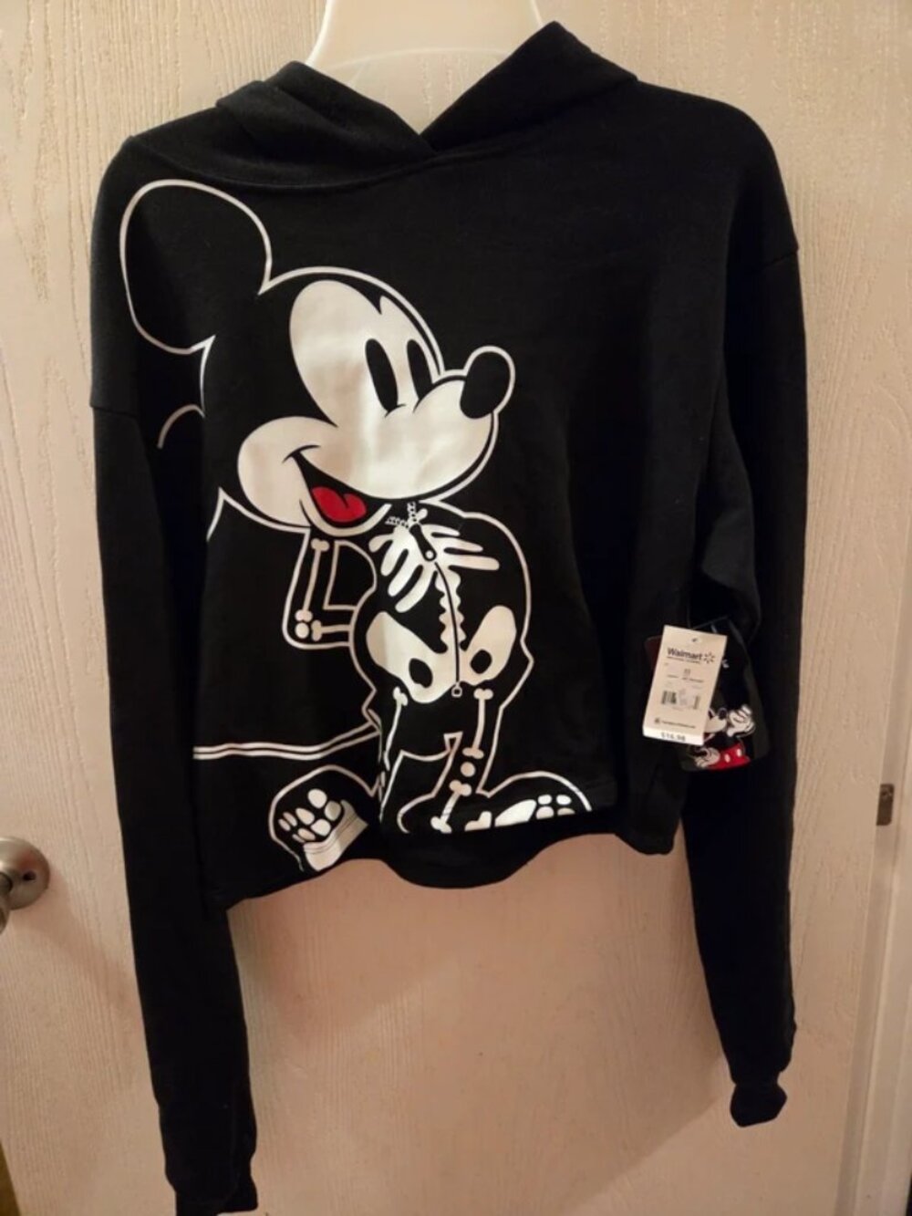 Cropped Hooded sweatshirt . Disney Mickey Mouse size xs (1) women's